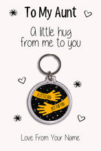 Load image into Gallery viewer, Personalised Aunt Keyrings &amp; Card|Auntie Birthday Gift|Aunt Keychains|48 Designs To Choose From
