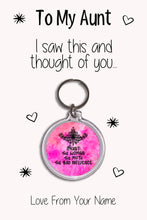 Load image into Gallery viewer, Personalised Aunt Keyrings &amp; Card|Auntie Birthday Gift|Aunt Keychains|48 Designs To Choose From
