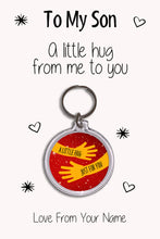 Load image into Gallery viewer, Personalised Son Keyrings &amp; Card|Son Birthday Gift|Son Keychains|17 Designs To Choose From
