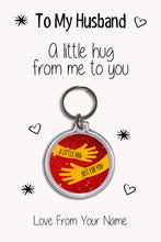 Load image into Gallery viewer, Personalised Husband Keyrings &amp; Card|Hubby Birthday Gift|Anniversary &amp; Valentines Keychains|7 Designs To Choose From
