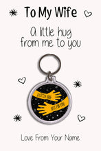 Load image into Gallery viewer, Personalised Wife Keyrings &amp; Card|Wife Birthday Gift|Anniversary &amp; Valentines Keychains|6 Designs To Choose From
