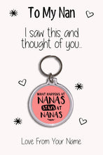 Load image into Gallery viewer, Personalised Grandma Keyrings &amp; Card|Nan Birthday Gift|Nanny Keychains|39 Designs To Choose From
