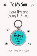 Load image into Gallery viewer, Personalised Son Keyrings &amp; Card|Son Birthday Gift|Son Keychains|17 Designs To Choose From
