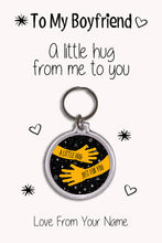 Load image into Gallery viewer, Personalised Boyfriend Keyrings &amp; Card|Boyfriend Birthday Gift|Valentines Keychains|6 Designs To Choose From
