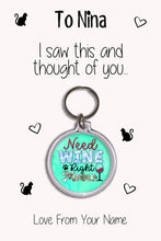 Load image into Gallery viewer, Personalised Cat Lover Keyrings &amp; Card|Kitten Birthday Gift|Cat Keychains|13 Designs To Choose From
