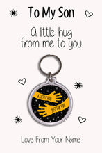 Load image into Gallery viewer, Personalised Son Keyrings &amp; Card|Son Birthday Gift|Son Keychains|17 Designs To Choose From
