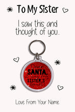 Load image into Gallery viewer, Personalised Sister Keyrings &amp; Card|Sis Birthday Gift|Sister Keychains|57 Designs To Choose From
