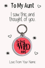 Load image into Gallery viewer, Personalised Aunt Keyrings &amp; Card|Auntie Birthday Gift|Aunt Keychains|48 Designs To Choose From
