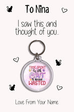 Load image into Gallery viewer, Personalised Cat Lover Keyrings &amp; Card|Kitten Birthday Gift|Cat Keychains|13 Designs To Choose From
