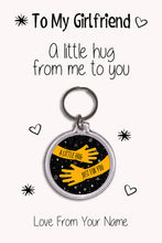 Load image into Gallery viewer, Personalised Girlfriend Keyrings &amp; Card|Girlfriend Birthday Gift|Valentines Keychains|6 Designs To Choose From
