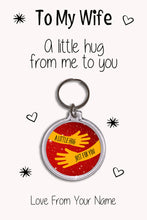 Load image into Gallery viewer, Personalised Wife Keyrings &amp; Card|Wife Birthday Gift|Anniversary &amp; Valentines Keychains|6 Designs To Choose From
