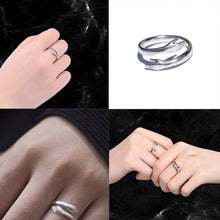 Load image into Gallery viewer, Personalised Wife Hug Ring, Send a Hug from Me to You, Adjustable Ring, Finger Hug Gift
