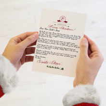 Load image into Gallery viewer, Personalised Christmas Letter From Santa Claus &amp; Nice List Certificate
